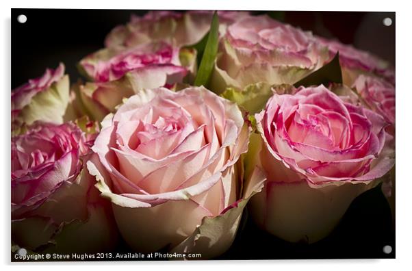 Rose Wedding Bouquet Acrylic by Steve Hughes