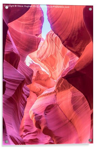  Lower Antelope Canyon HDR Acrylic by Steve Hughes
