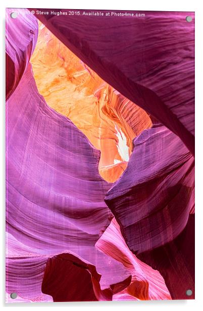  Colourful Antelope Canyon Acrylic by Steve Hughes