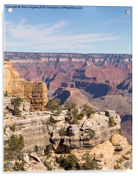  Grand Canyon views Acrylic by Steve Hughes