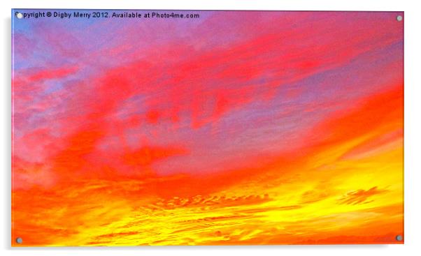 Sunset Acrylic by Digby Merry