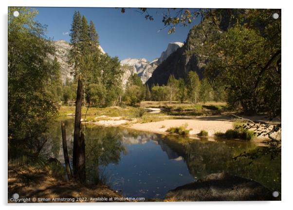 Yosemite Valley Acrylic by Simon Armstrong