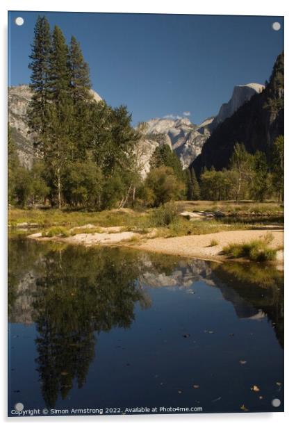 Yosemite Valley Acrylic by Simon Armstrong