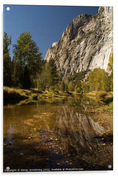 Yosemite Valley, California Acrylic by Simon Armstrong