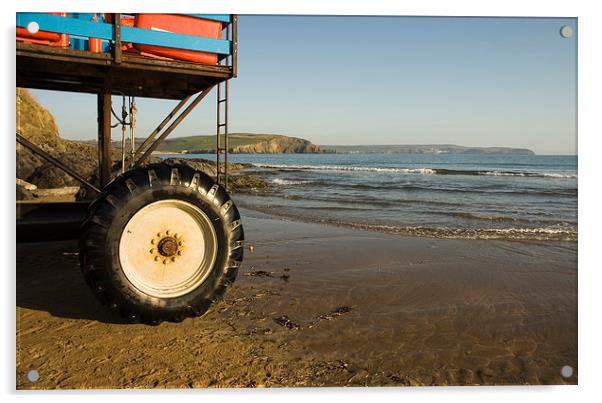 The Sea Tractor Acrylic by Simon Armstrong