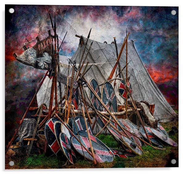  The viking camp Acrylic by Alan Mattison