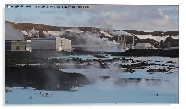  Blue lagoon Iceland Acrylic by cairis hickey