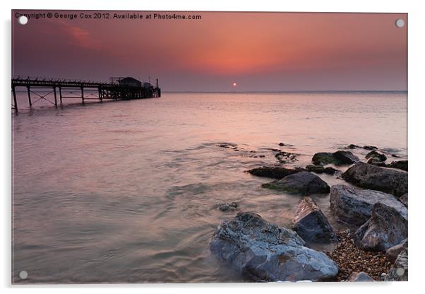 Sunset atTotland Acrylic by George Cox