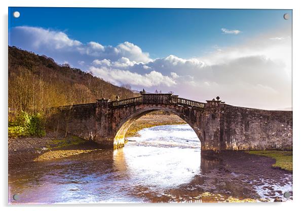 Old Bridge at Loch Fyne Acrylic by George Cox