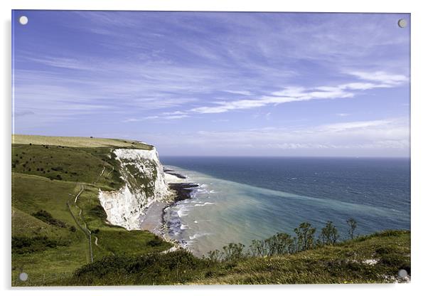 White Cliffs of Dover Acrylic by George Cox