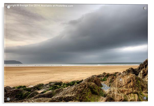  Woolacombe Beach Acrylic by George Cox