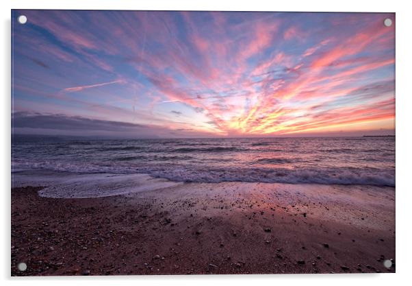 Weymouth Sunrise Acrylic by George Cox
