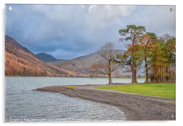 Lake Buttermere in the Lake District Acrylic by Philip Baines