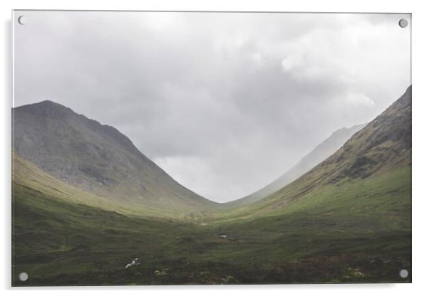 Landscapes Photography of Glencoe region of Scotland, UK. Acrylic by Henry Clayton