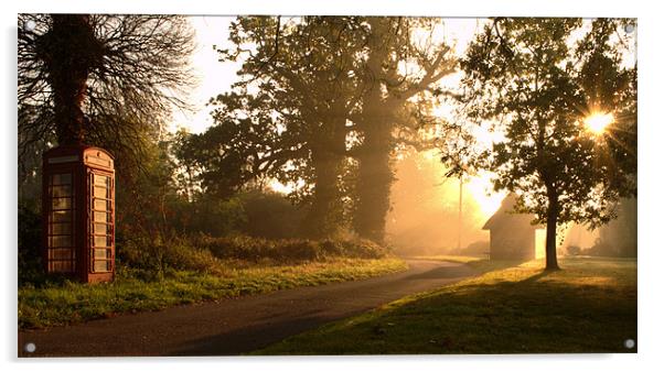 Misty Morning Acrylic by Paul Holman Photography