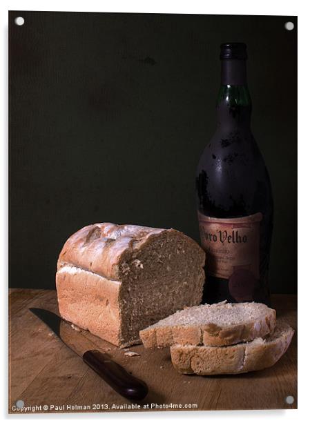 Bread & Wine Acrylic by Paul Holman Photography