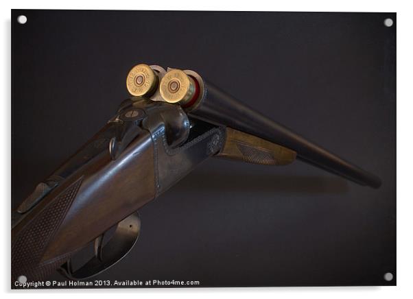 Side By Side Vintage Gun Acrylic by Paul Holman Photography
