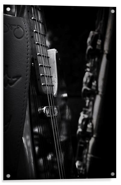 Electric Guitar Acrylic by Paul Holman Photography