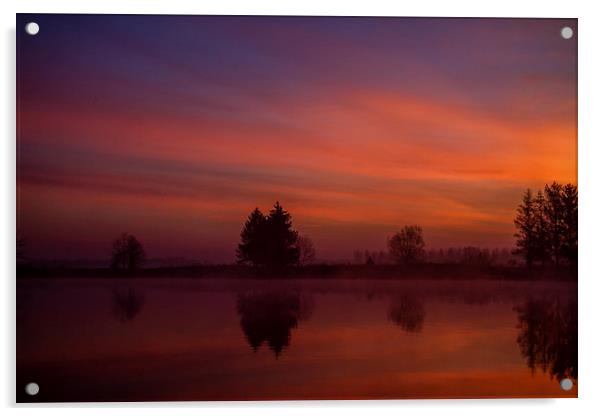 Sunrise Picardy Acrylic by Paul Holman Photography