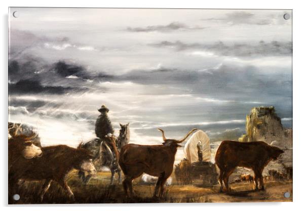 Bringing the Herd Home Acrylic by Paul Holman Photography