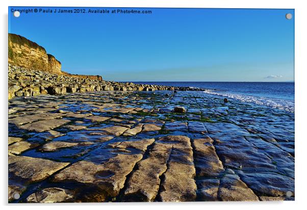 Glamorgan Heritage Coast Acrylic by Paula J James