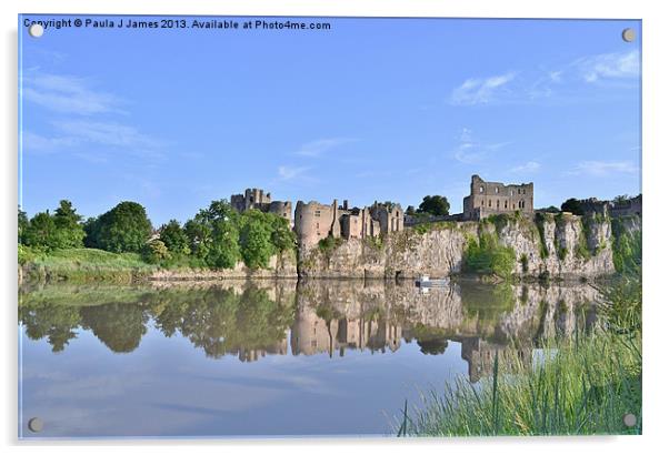 Chepstow Castle Acrylic by Paula J James