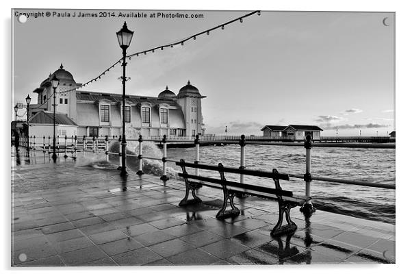 Penarth Pier Acrylic by Paula J James