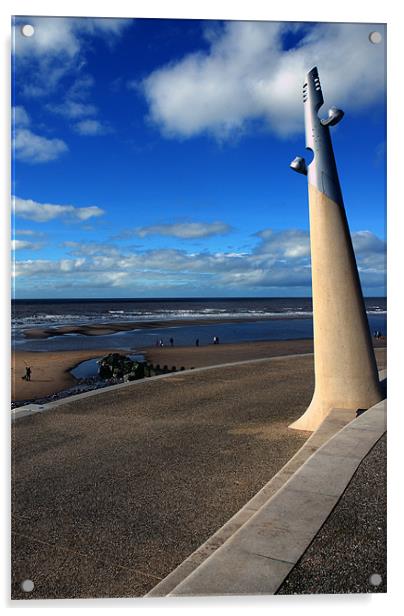 The New Cleveleys Blackpool Acrylic by JEAN FITZHUGH