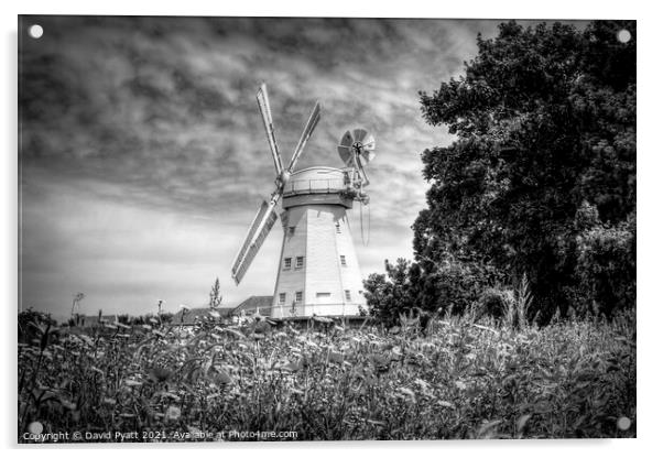 Upminster Windmill  Acrylic by David Pyatt