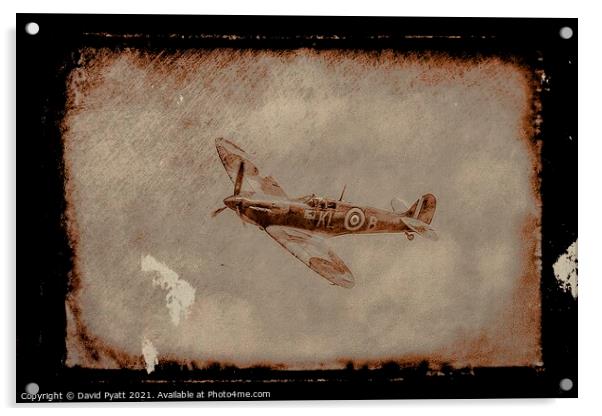 Spitfire Nostalgia  Acrylic by David Pyatt