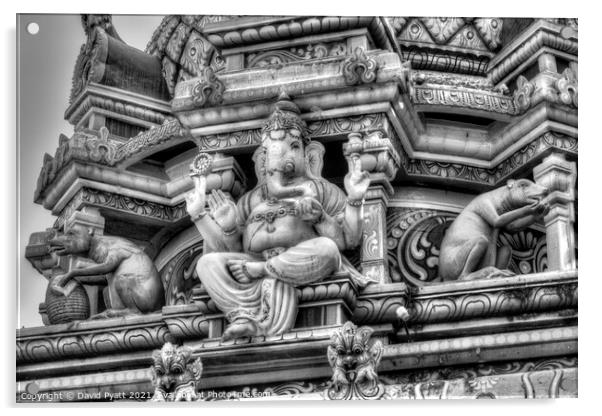 Hindu Temple Elephant  Acrylic by David Pyatt