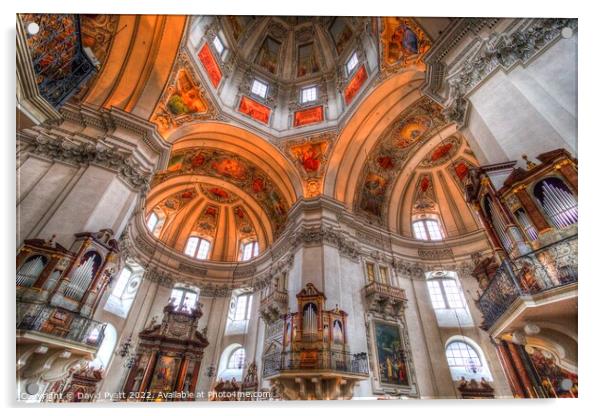 Salzburg Cathedral Austria  Acrylic by David Pyatt