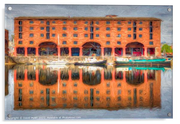 Royal Albert Dock Liverpool Art Acrylic by David Pyatt