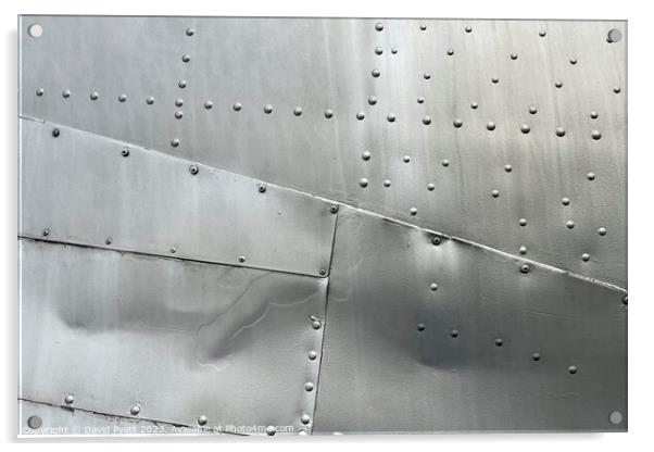 Aluminium Aircraft Skin Acrylic by David Pyatt