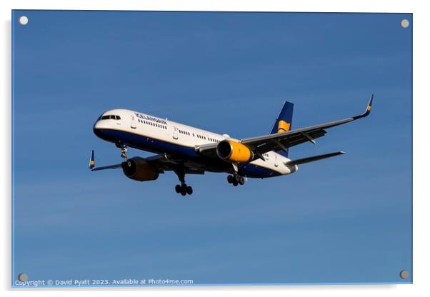 Icelandair Boeing 757-208    Acrylic by David Pyatt