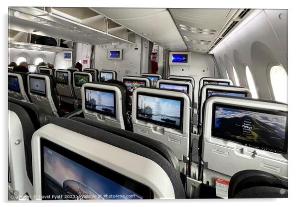Turkish Airlines Boeing 787 Interior Acrylic by David Pyatt