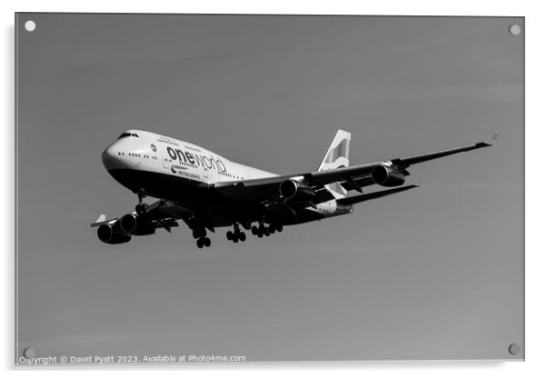 British Airways Boeing 747-436     Acrylic by David Pyatt