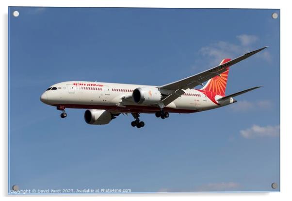 Air India Boeing 787-8     Acrylic by David Pyatt