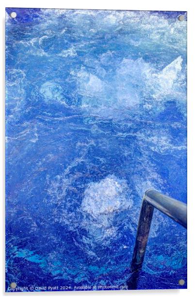 St Lucia Jacuzzi Abstract Acrylic by David Pyatt