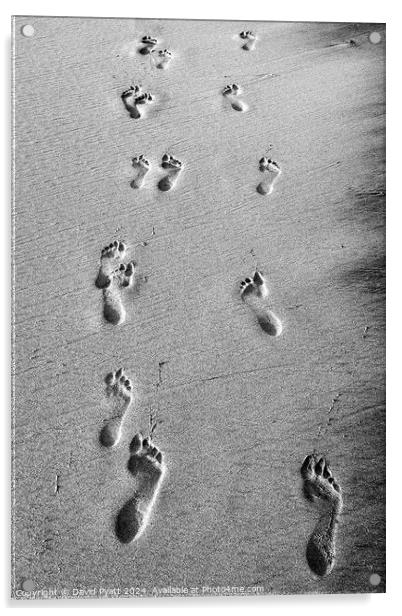 Footprints Through Time Acrylic by David Pyatt