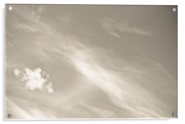 Creamy clouds Acrylic by David Pyatt