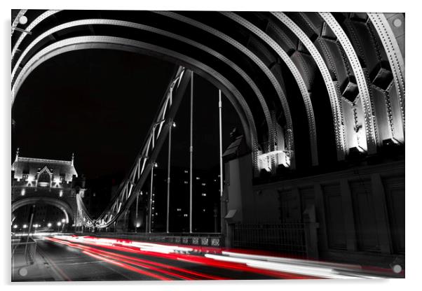Tower Bridge London Acrylic by David Pyatt