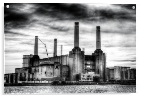 Battersea Power-Station London Acrylic by David Pyatt