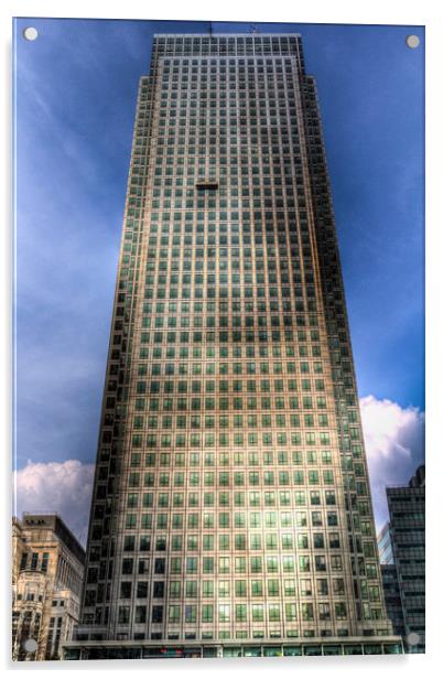 Canary Wharf Tower Acrylic by David Pyatt