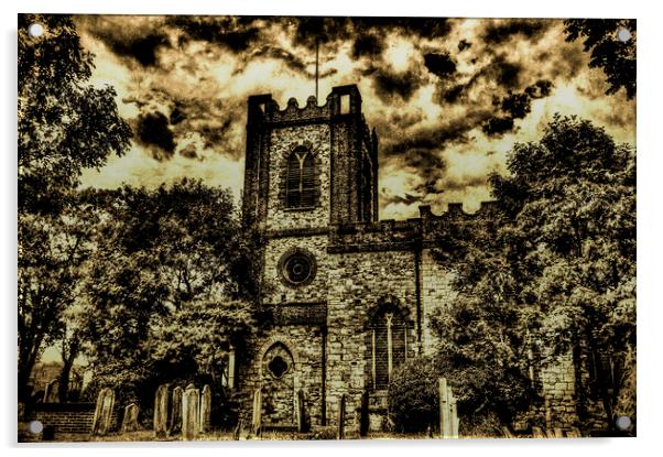 Dagenham Village Church Essex England Acrylic by David Pyatt
