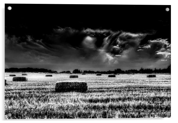 The Impending Storm on the Farm Acrylic by David Pyatt
