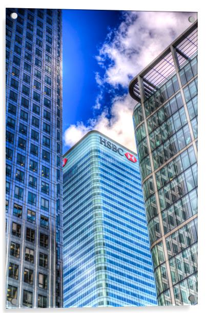HSBC Tower London Acrylic by David Pyatt