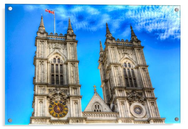 Westminster Abbey London Acrylic by David Pyatt