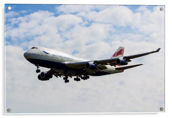 British Airways Boeing 747 Acrylic by David Pyatt