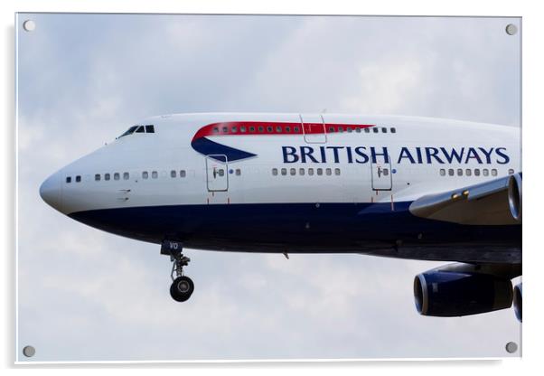  British Airways Boeing 747 Acrylic by David Pyatt